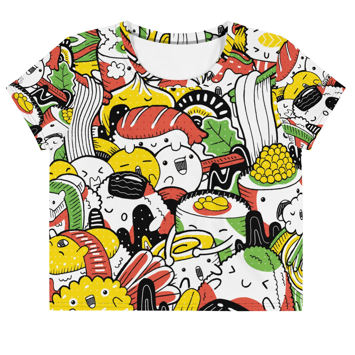 Sushi Craze Crop Tee
